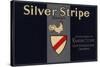 Silver Stripe Brand - Sespe, California - Citrus Crate Label-Lantern Press-Stretched Canvas