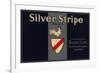 Silver Stripe Brand - Sespe, California - Citrus Crate Label-Lantern Press-Framed Premium Giclee Print