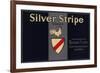 Silver Stripe Brand - Sespe, California - Citrus Crate Label-Lantern Press-Framed Premium Giclee Print
