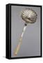 Silver Sugar Dusting Spoon, Embossed with Ivory Handle and Il Vecchio Hallmark, 1819-1838-null-Framed Stretched Canvas