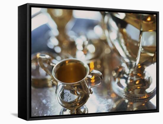 Silver Tea Service-Terry Vine-Framed Stretched Canvas