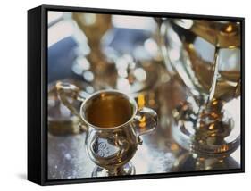 Silver Tea Service-Terry Vine-Framed Stretched Canvas