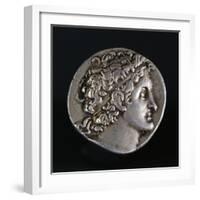 Silver Tetradrachm Bearing Image of Ptolemy I Soter, Recto, Egyptian Coins, 4th-3rd Century AD-null-Framed Giclee Print