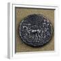 Silver Tetradrachm Depicting Hero in Chariot Drawn by Two Horses-null-Framed Giclee Print