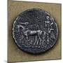 Silver Tetradrachm Depicting Hero in Chariot Drawn by Two Horses-null-Mounted Giclee Print