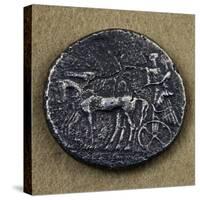 Silver Tetradrachm Depicting Hero in Chariot Drawn by Two Horses-null-Stretched Canvas