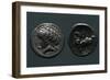 Silver Tetradrachm from Western Noricum, Celtic Coins BC-null-Framed Giclee Print
