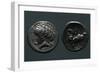 Silver Tetradrachm from Western Noricum, Celtic Coins BC-null-Framed Giclee Print