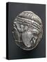 Silver Tetradrachm of Danube Celts Profile of Man Wearing Diadem, Recto, Celtic Coins BC-null-Stretched Canvas
