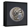 Silver Tetradrachm of Lysimachus Depicting Zeus Ammon, Recto, from Amphipolis-null-Framed Stretched Canvas