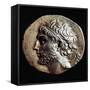 Silver Tetradrachm of Philip V of Macedon Bearing Profile of Sovereign, Recto, Greek Coins-null-Framed Stretched Canvas