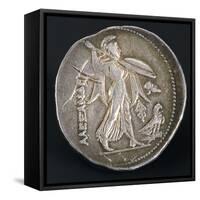 Silver Tetradrachm of Ptolemy I Soter-null-Framed Stretched Canvas