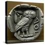 Silver Tetradrachm with Owl-null-Stretched Canvas