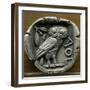 Silver Tetradrachm with Owl-null-Framed Photographic Print