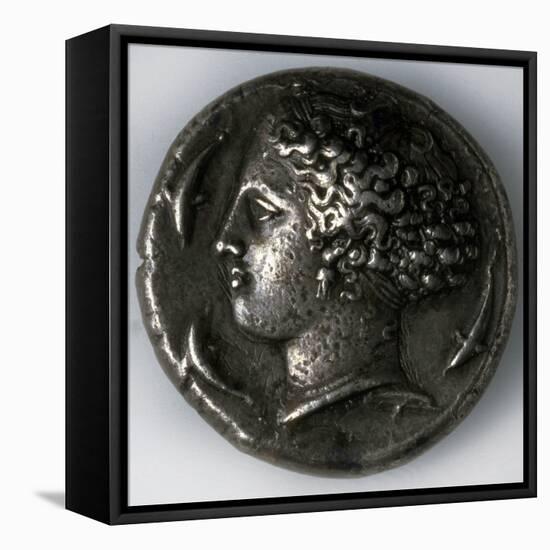 Silver Tetradrachma from Syracuse, 5th-4th Century Bc-null-Framed Stretched Canvas