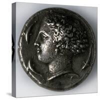 Silver Tetradrachma from Syracuse, 5th-4th Century Bc-null-Stretched Canvas