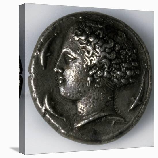 Silver Tetradrachma from Syracuse, 5th-4th Century Bc-null-Stretched Canvas