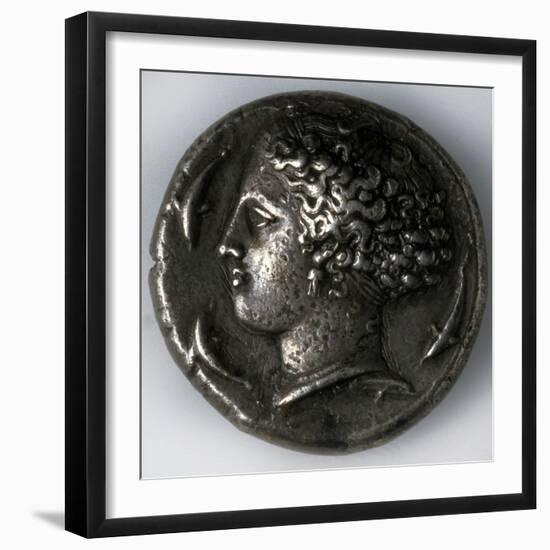 Silver Tetradrachma from Syracuse, 5th-4th Century Bc-null-Framed Photographic Print