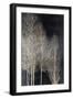 Silver Tree Silhoutte I-Kate Bennett-Framed Art Print