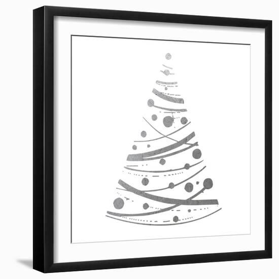 Silver Trees 3-Melody Hogan-Framed Art Print