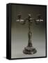 Silver Two Branch Candelabra-Carlo Bononi-Framed Stretched Canvas