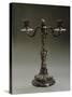 Silver Two Branch Candelabra-Carlo Bononi-Stretched Canvas