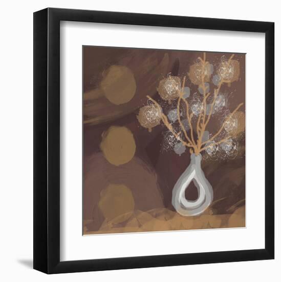 Silver Vase I-Irena Orlov-Framed Art Print