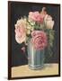 Silver Vase II on Black-Carol Rowan-Framed Art Print