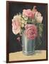 Silver Vase II on Black-Carol Rowan-Framed Art Print