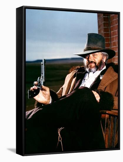 Silverado by LawrenceKasdan with Brian Dennehy, 1985 (photo)-null-Framed Stretched Canvas