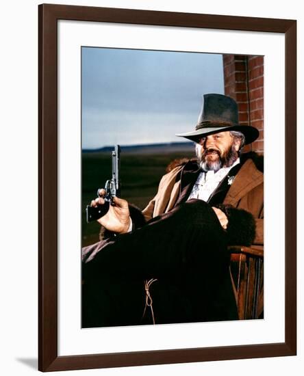 Silverado by LawrenceKasdan with Brian Dennehy, 1985 (photo)-null-Framed Photo