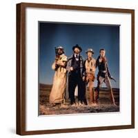 Silverado by LawrenceKasdan with Danny Glover, Kevin Kline, Scott Glenn and Kevin Costner, 1985 (ph-null-Framed Photo