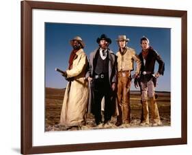 Silverado by LawrenceKasdan with Danny Glover, Kevin Kline, Scott Glenn and Kevin Costner, 1985 (ph-null-Framed Photo