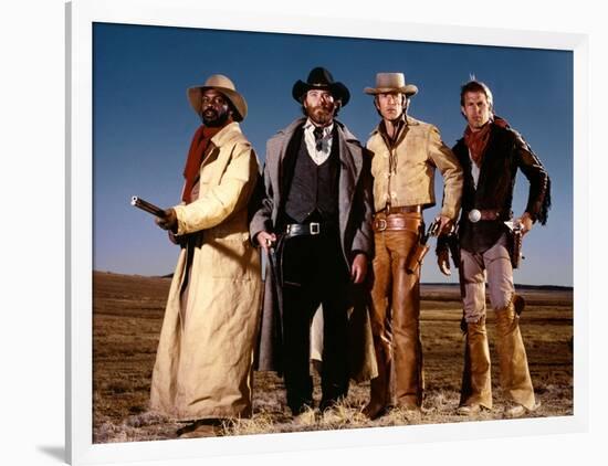 Silverado by LawrenceKasdan with Danny Glover, Kevin Kline, Scott Glenn and Kevin Costner, 1985 (ph-null-Framed Photo