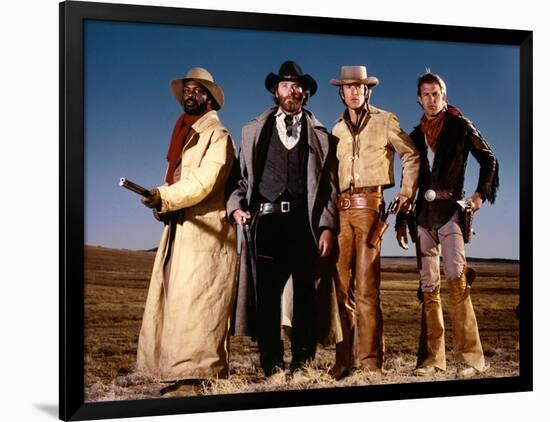 Silverado by LawrenceKasdan with Danny Glover, Kevin Kline, Scott Glenn and Kevin Costner, 1985 (ph-null-Framed Photo