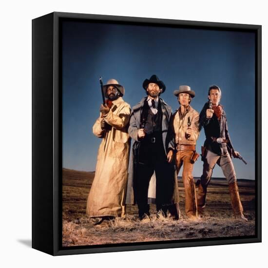 Silverado by LawrenceKasdan with Danny Glover, Kevin Kline, Scott Glenn and Kevin Costner, 1985 (ph-null-Framed Stretched Canvas