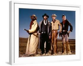 Silverado by LawrenceKasdan with Danny Glover, Kevin Kline, Scott Glenn and Kevin Costner, 1985 (ph-null-Framed Photo