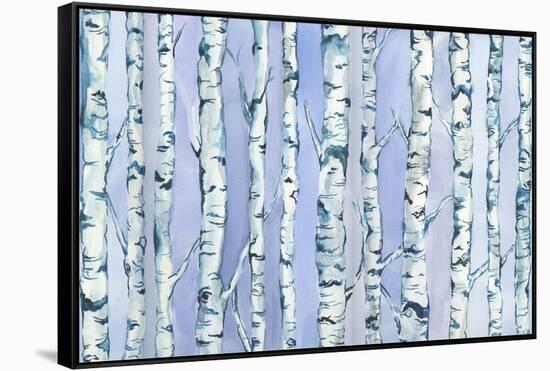 Silverbirch Forest-Elizabeth Rider-Framed Stretched Canvas