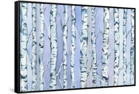 Silverbirch Forest-Elizabeth Rider-Framed Stretched Canvas