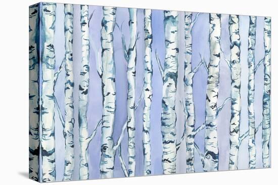 Silverbirch Forest-Elizabeth Rider-Stretched Canvas