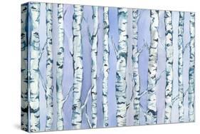 Silverbirch Forest-Elizabeth Rider-Stretched Canvas