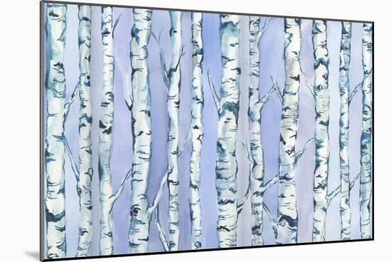 Silverbirch Forest-Elizabeth Rider-Mounted Giclee Print