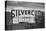 Silvercup Studios Sign in Long Island City, NY in Black and White-null-Stretched Canvas