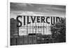 Silvercup Studios Sign in Long Island City, NY in Black and White-null-Framed Photo