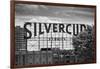 Silvercup Studios Sign in Long Island City, NY in Black and White-null-Framed Photo