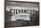 Silvercup Studios Sign in Long Island City, NY in Black and White-null-Framed Photo