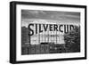 Silvercup Studios Sign in Long Island City, NY in Black and White-null-Framed Photo