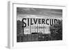 Silvercup Studios Sign in Long Island City, NY in Black and White-null-Framed Photo