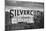 Silvercup Studios Sign in Long Island City, NY in Black and White-null-Mounted Photo