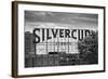 Silvercup Studios Sign in Long Island City, NY in Black and White-null-Framed Photo